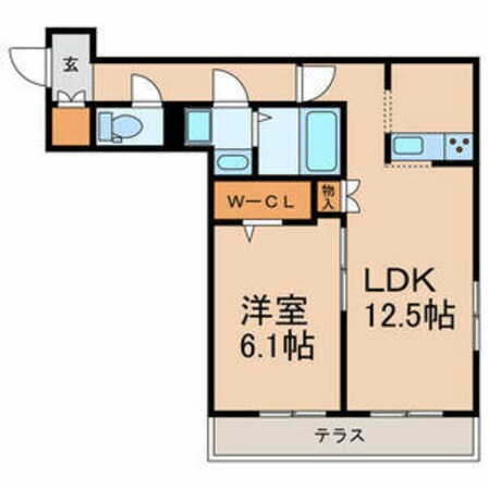 鎌ケ谷駅 徒歩4分 1階の物件間取画像